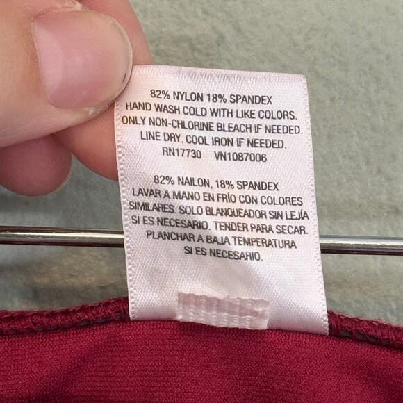 Mossimo Baja Blanket Bikini Bottom Swimwear XL Red Striped Beach Pool Ruched NWT - Picture 7 of 7